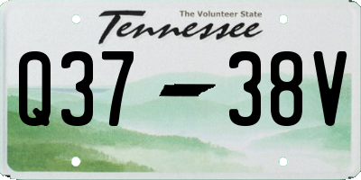 TN license plate Q3738V