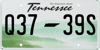 TN license plate Q3739S