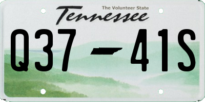 TN license plate Q3741S