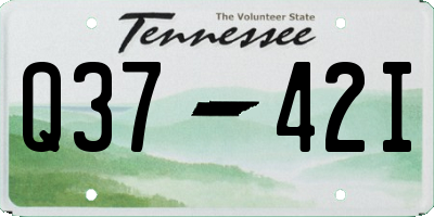 TN license plate Q3742I