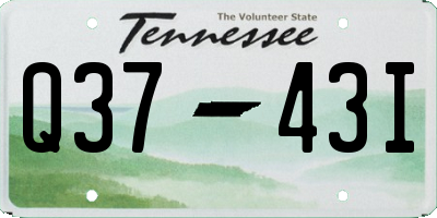 TN license plate Q3743I