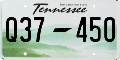 TN license plate Q3745O