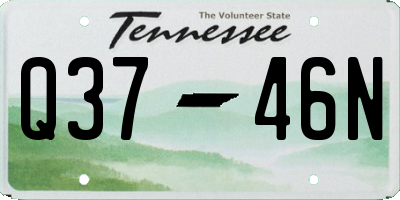 TN license plate Q3746N