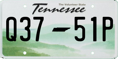 TN license plate Q3751P