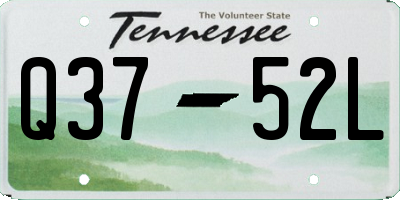 TN license plate Q3752L
