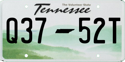 TN license plate Q3752T