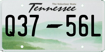 TN license plate Q3756L