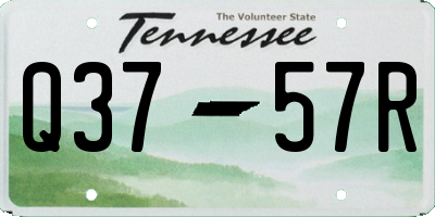 TN license plate Q3757R