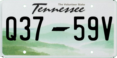 TN license plate Q3759V
