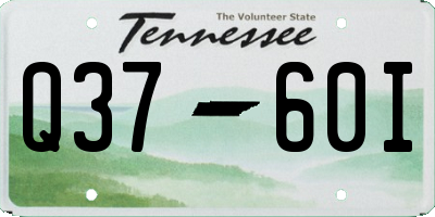 TN license plate Q3760I