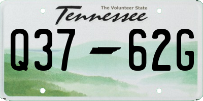 TN license plate Q3762G