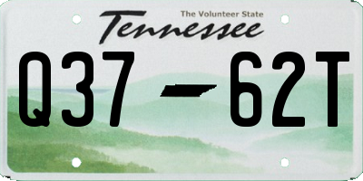 TN license plate Q3762T