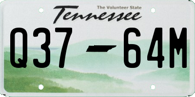 TN license plate Q3764M