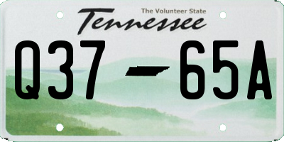 TN license plate Q3765A