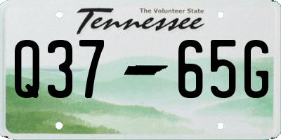 TN license plate Q3765G