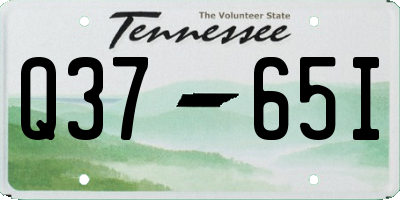 TN license plate Q3765I