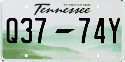 TN license plate Q3774Y