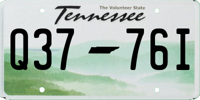 TN license plate Q3776I
