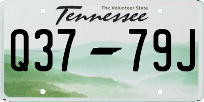 TN license plate Q3779J