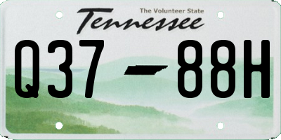 TN license plate Q3788H