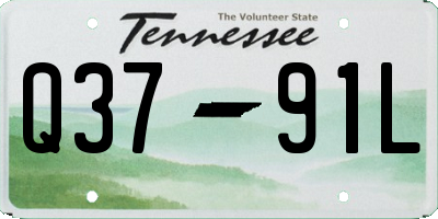 TN license plate Q3791L