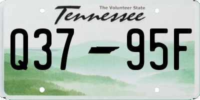 TN license plate Q3795F