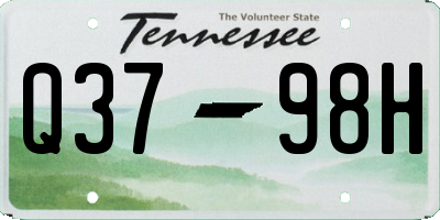 TN license plate Q3798H