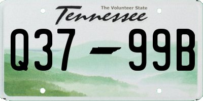 TN license plate Q3799B