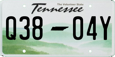 TN license plate Q3804Y