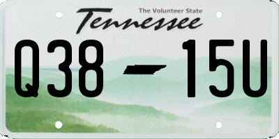 TN license plate Q3815U