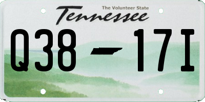TN license plate Q3817I