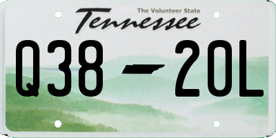 TN license plate Q3820L