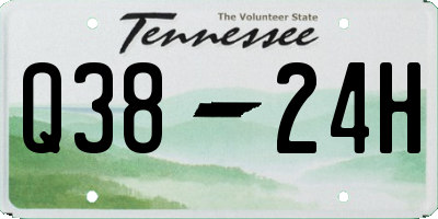 TN license plate Q3824H