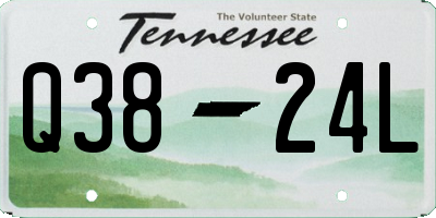 TN license plate Q3824L