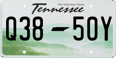 TN license plate Q3850Y