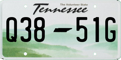 TN license plate Q3851G