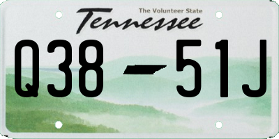 TN license plate Q3851J