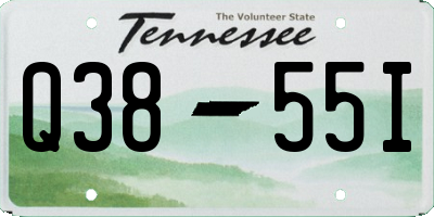 TN license plate Q3855I