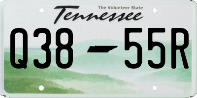 TN license plate Q3855R