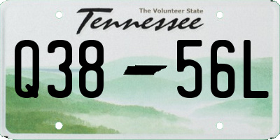 TN license plate Q3856L