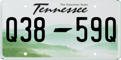 TN license plate Q3859Q