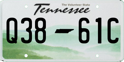 TN license plate Q3861C