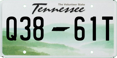 TN license plate Q3861T