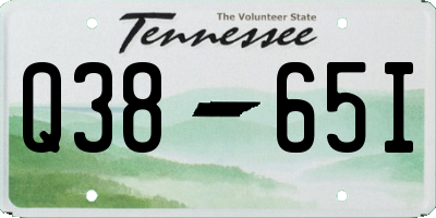 TN license plate Q3865I