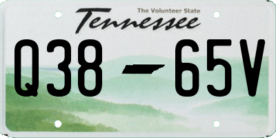 TN license plate Q3865V