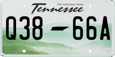 TN license plate Q3866A