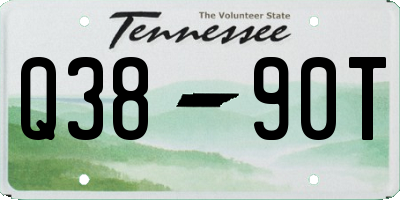 TN license plate Q3890T