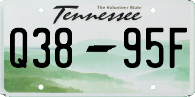 TN license plate Q3895F