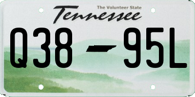 TN license plate Q3895L