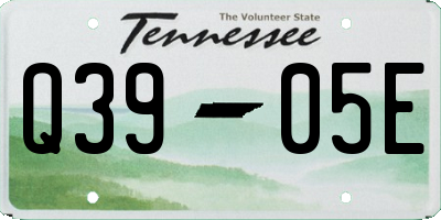 TN license plate Q3905E